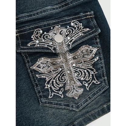 Women's Y2K Low-Rise Denim Shorts