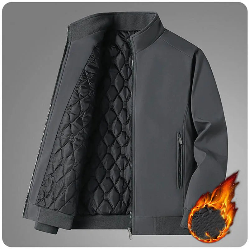 Men Windbreaker Streetwear Winter Fleece Jackets Plus Size 6XL 7XL 8XL Thicken Warm Varsity Jacket Coat For Men Parkas Overcoats