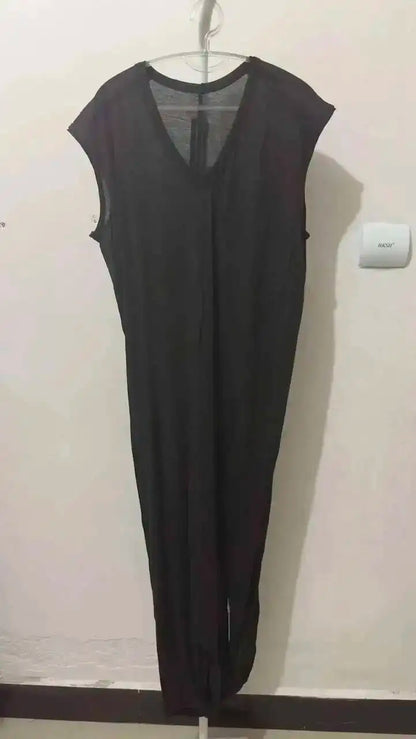 HKSH Summer Spring New Men's Tide Dark Sexy Double Layered V-neck Solid Sleeveless Tees Fashion Knit Tank Tops Chic Vest HK1399