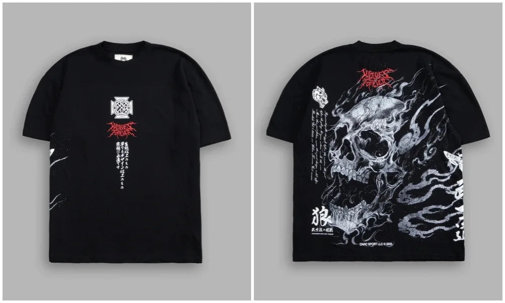 Men's Oversized Martial Arts Graphic Workout T-Shirt