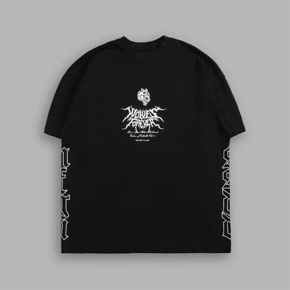 Apex Ritual – EINHERJAR サイドバイサイド オーバーサイズ Tシャツ – Y2K ゴシック ヒップホップ カップル Tシャツ