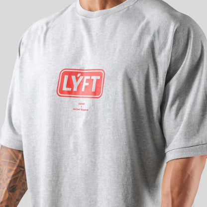 Apex Ritual – メンズレタープリントオーバーサイズスポーツTシャツ – トレーニングストリートウェアTシャツ
