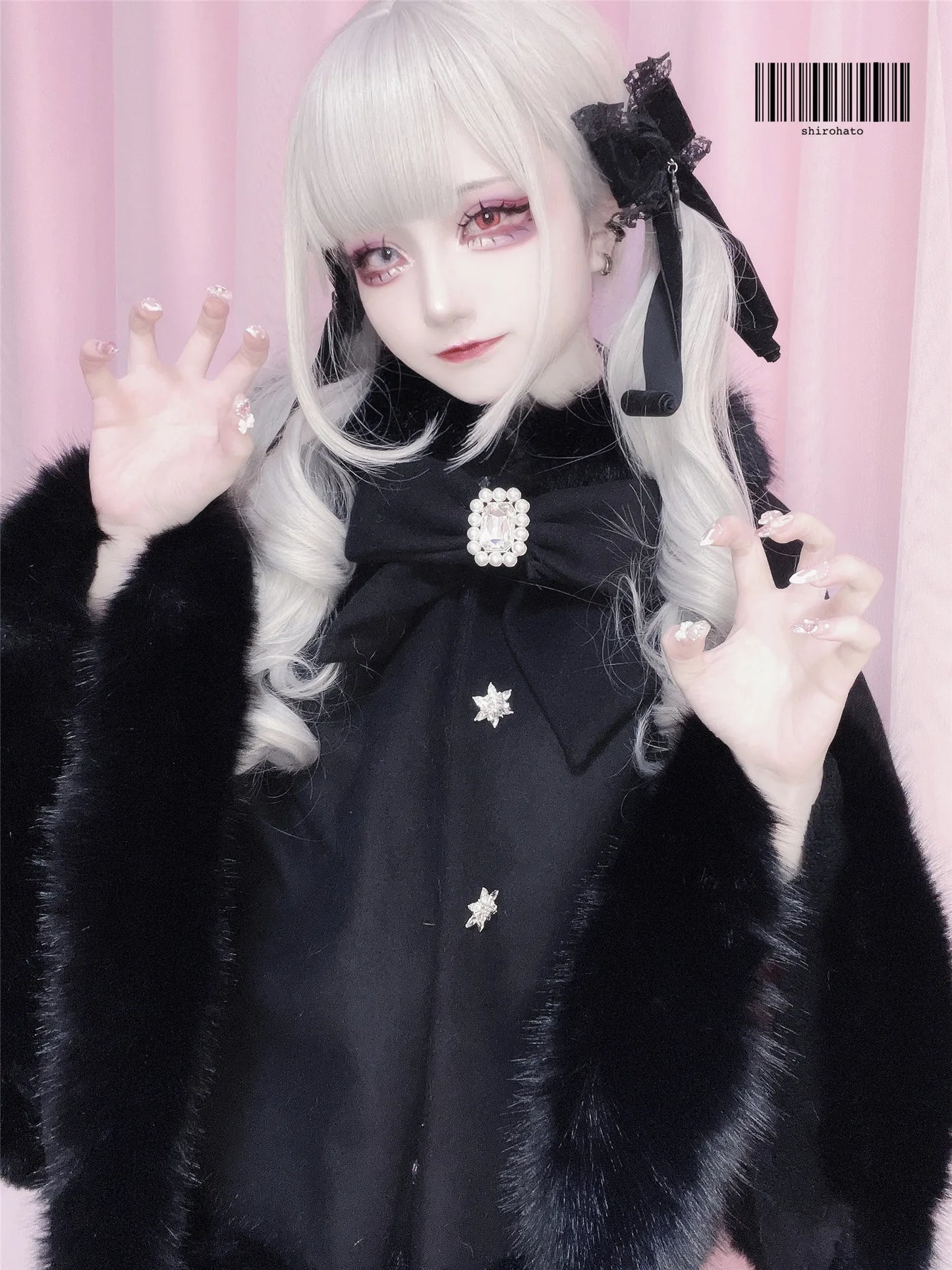 Women's Lolita Cat-Ear Wool Cape