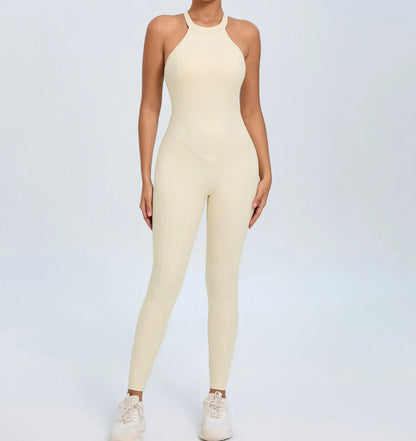 Women's Workout Coffee Jumpsuit