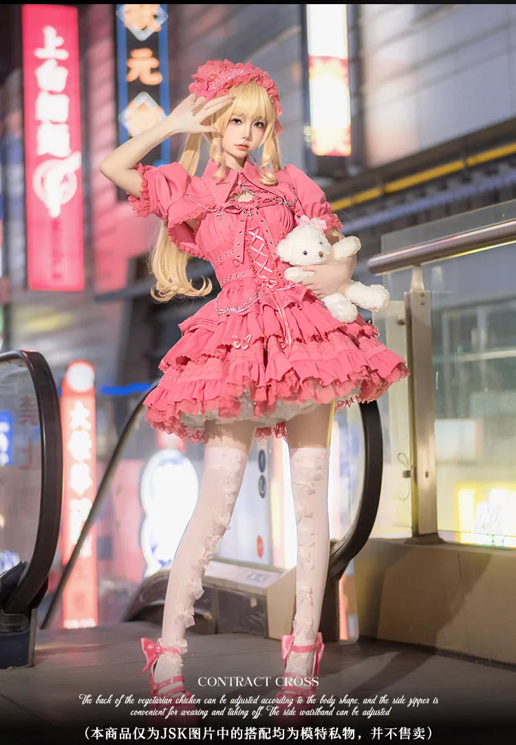 Women's Harajuku Gothic Chain JSK Dress