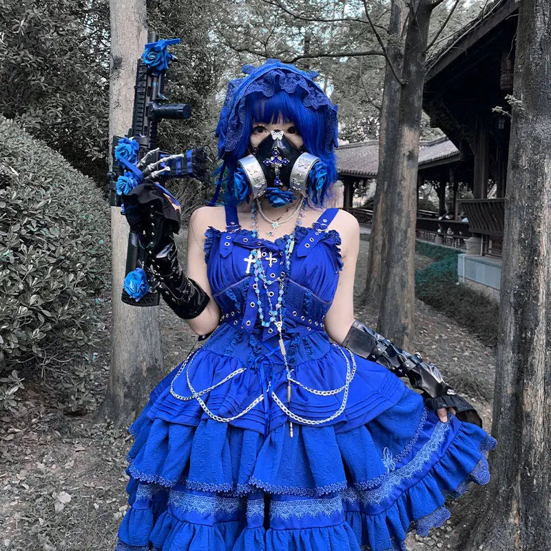Women's Harajuku Gothic Chain JSK Dress