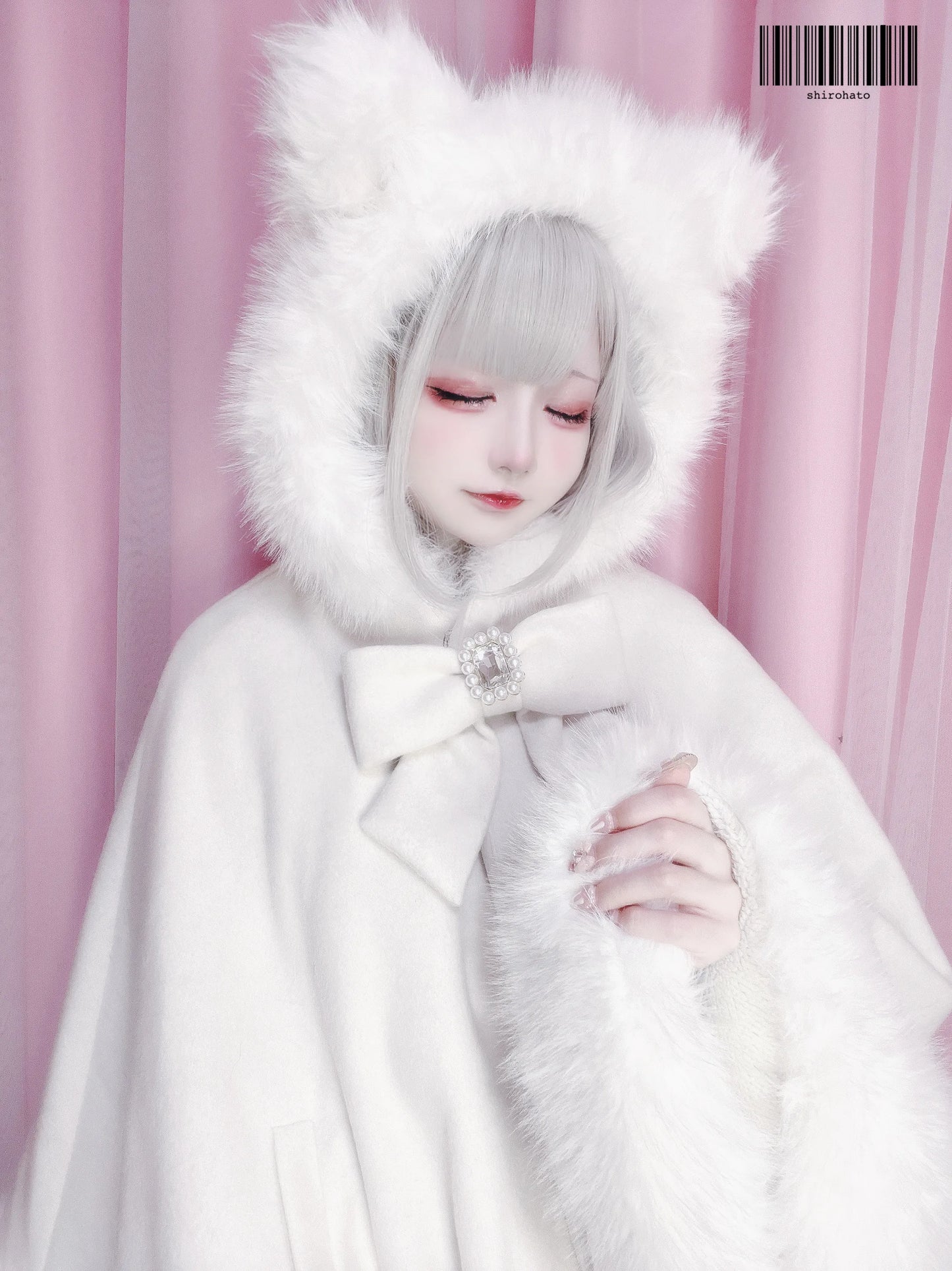 Women's Lolita Cat-Ear Wool Cape