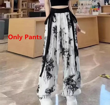 Spring Autumn Women Fashion Crop Sweatshirt Letter Sling Print Pants 1 or 3 Piece Set Lady Cool Streetwear Outfits Tops Trousers