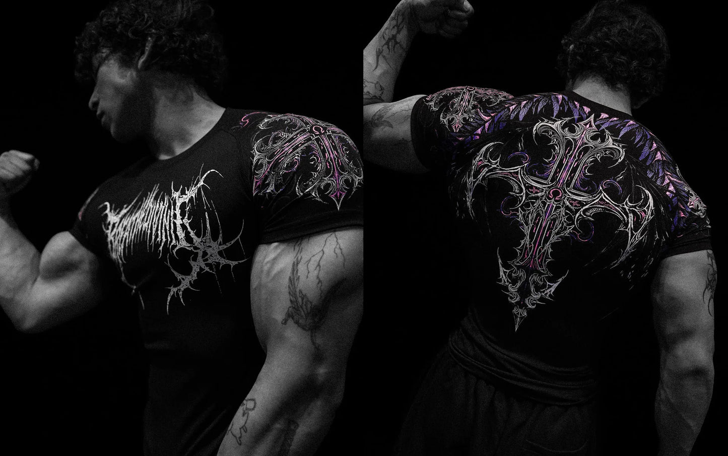 Breathedivinity Quick-dry Short-Sleeved Fitness Training Elastic Tight-Fitting Clothing Cycling Compression Fitness T-shirt
