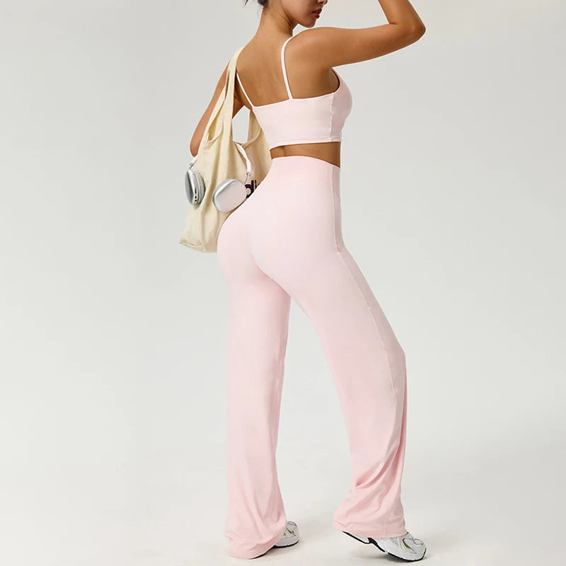 Women's Workout Wide-Leg High-Waist Leggings