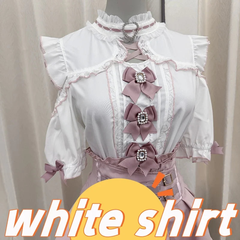 Women's Jirai Kei Lolita Long-Sleeve Blouse