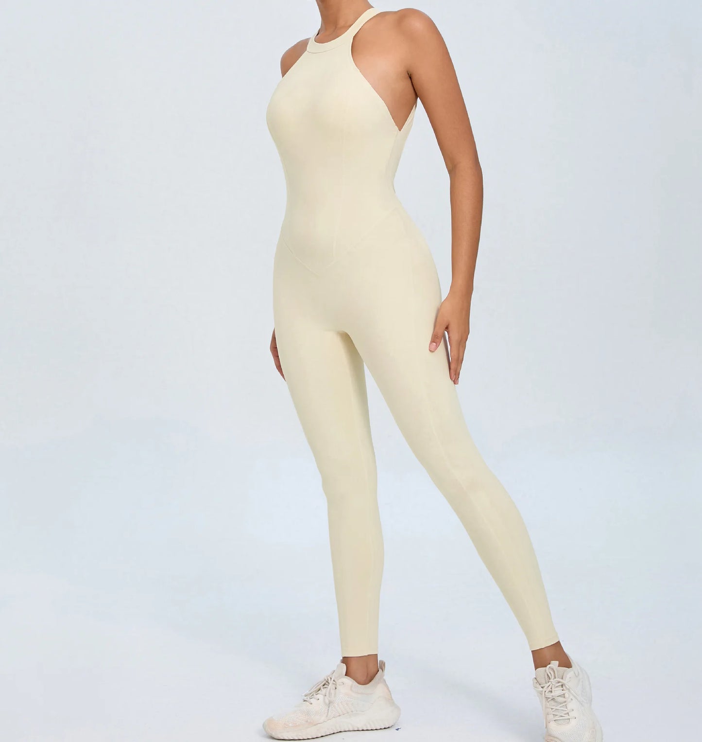 Women's Workout Coffee Jumpsuit