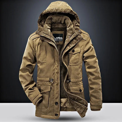 Thermal Hooded Casual New Coat Thermal Thick Jacket Men Military New Jacket Parkas Winter Men's Pile Jacket Outdoor Coat Men's