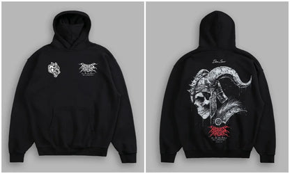 Men's Fleece-Lined Oversized Graphic Sweatshirt