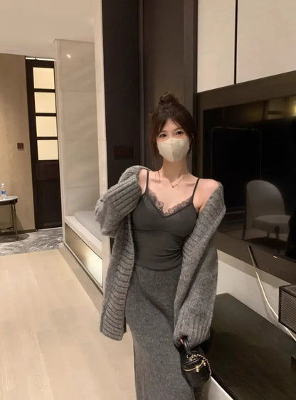 Lace Tank Top Women Cute Camis Sexy White Cropped Camisole Female Korean Sleeveless Black Vest Summer 2025 Coquette Y2k Clothes