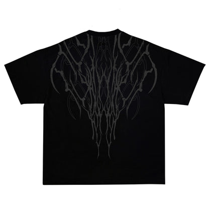 T shirt Men Dark Oversized Cotton Tee Skull Print Workout Gym Top Streetwear Fitness Clothing Alternative Fashion
