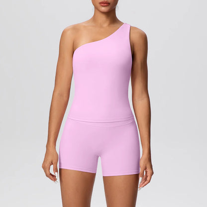Apex Ritual Women's 2-Piece Sports Set – Push-Up Bra & Shorts