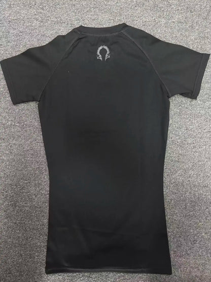 Breathedivinity Quick-drying Compression Shirt with High Elasticity and Breathability for Training Short-Sleeved Sports T-Shirt