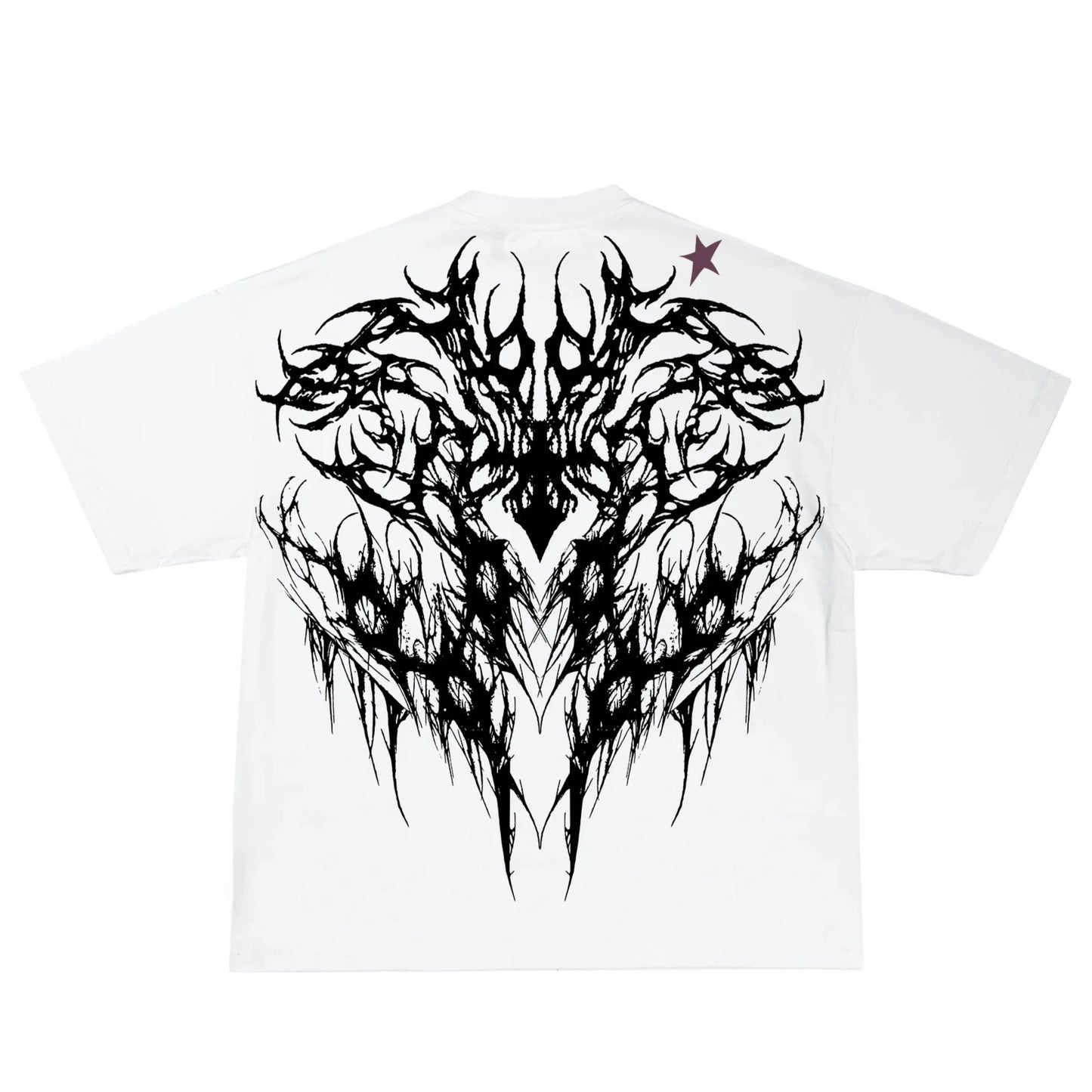 T shirt Men Dark Oversized Cotton Tee Skull Print Workout Gym Top Streetwear Fitness Clothing Alternative Fashion