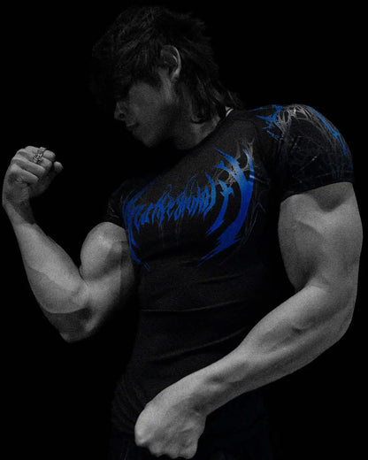 Breathedivinity sports bra compressive high-elasticity training men's and women's short-sleeved quick-drying T-shirts