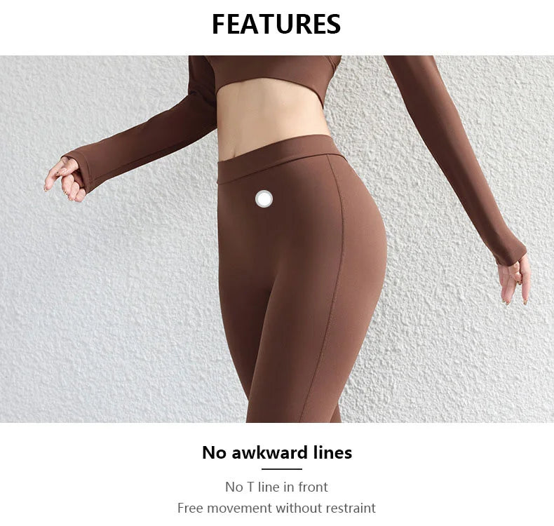 TRY TO BN Flare Leggings Gym Women Yoga Pants Back Waist V Scrunch Leggings Push Up Butt Lifting Fitness Sports Workout Clothes