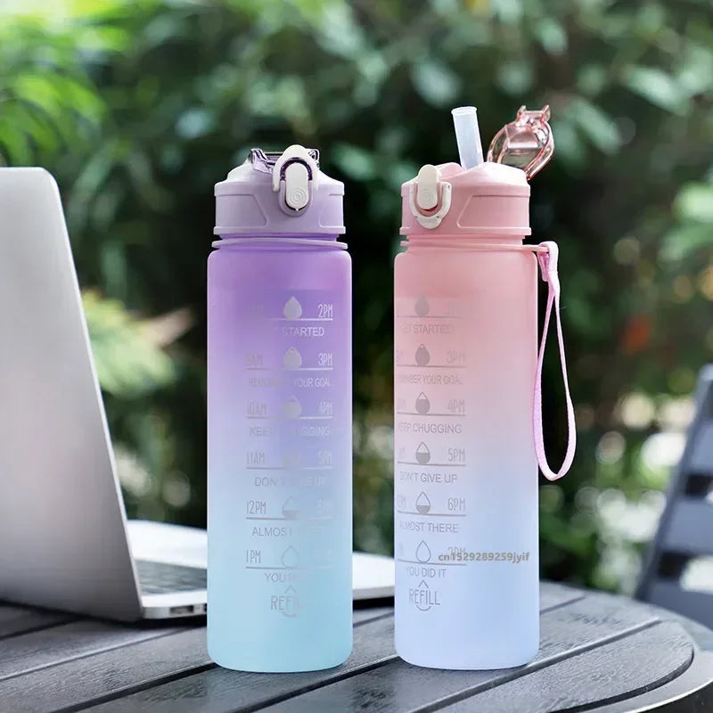 Apex Ritual – モチベーションを高めるスポーツウォーターボトル 500ml–1000ml – 漏れ防止 BPAフリー ジム用ドリンクボトル