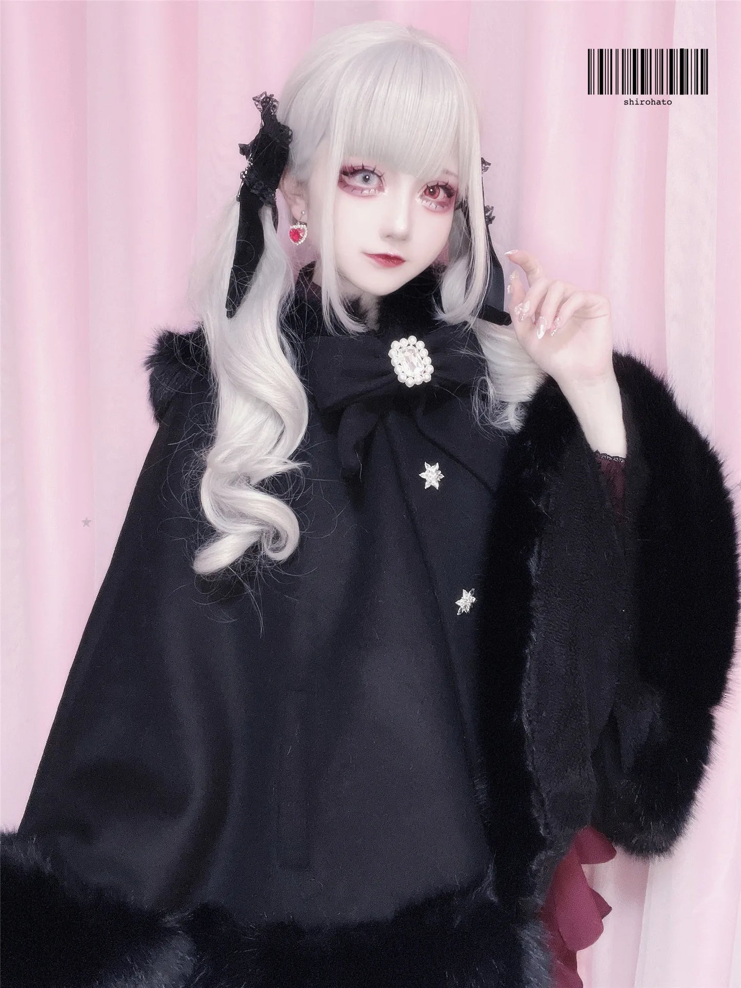 Women's Lolita Cat-Ear Wool Cape