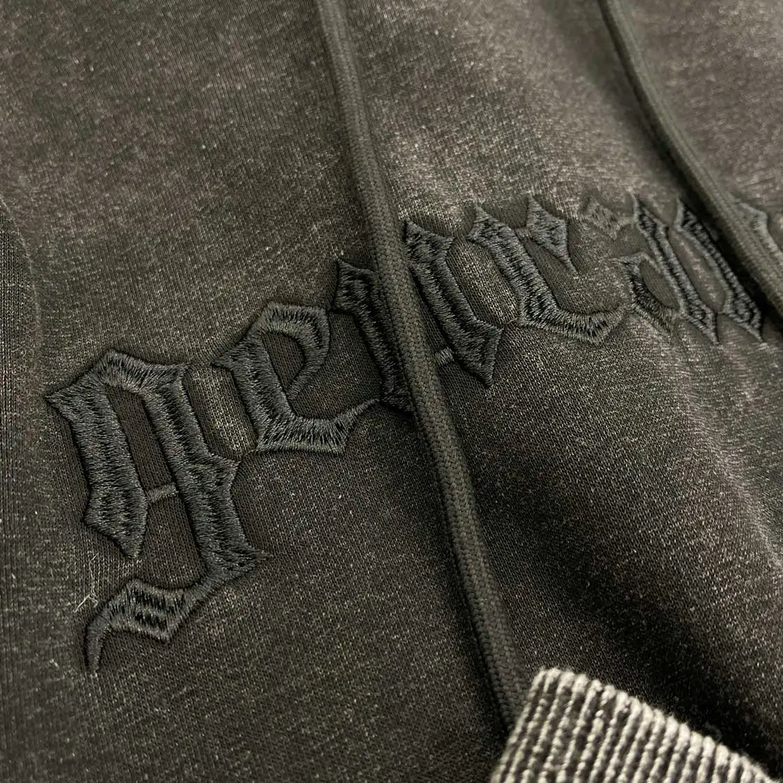 Stylish Oversized Patchwork Embroidered Sweatshirt Trendy Streetwear Black Splicing Loose Outerwear for Young Women