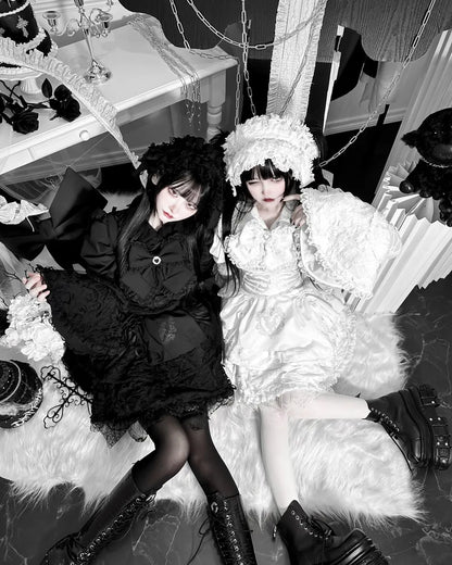 Women's Harajuku Gothic Lolita Mini Dress