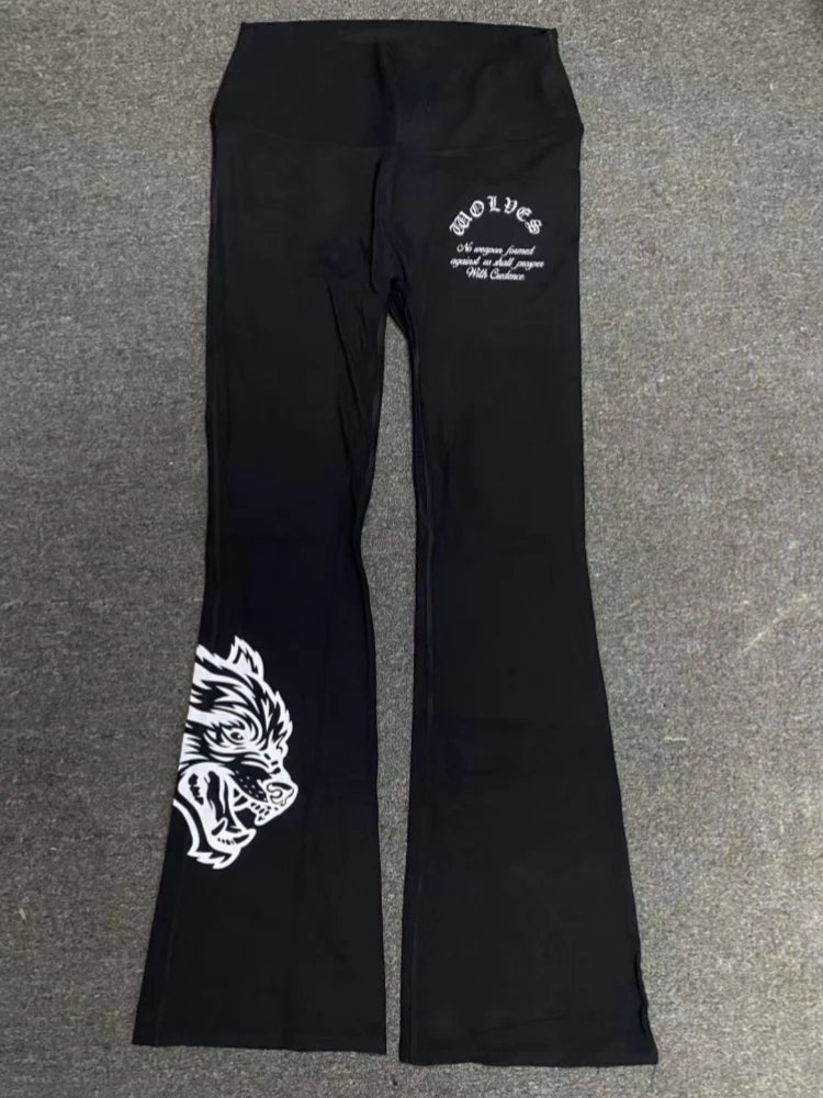 DARC SPORT Yoga Flare Pants - Summer Quick-Drying Wide Leg Pants with Tight Fit, High Waist, Show Long Legs, Sporty and Casual P