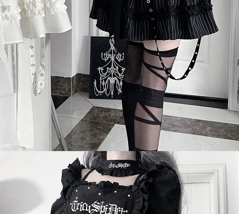Women's Gothic Puff-Sleeve Sweetheart Dress