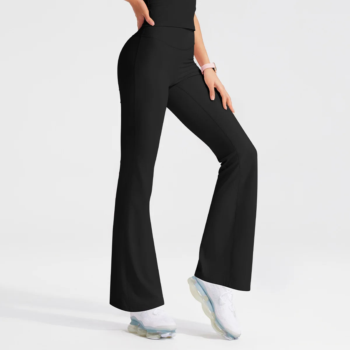 Women's Workout Wide-Leg High-Waist Two-Piece Set