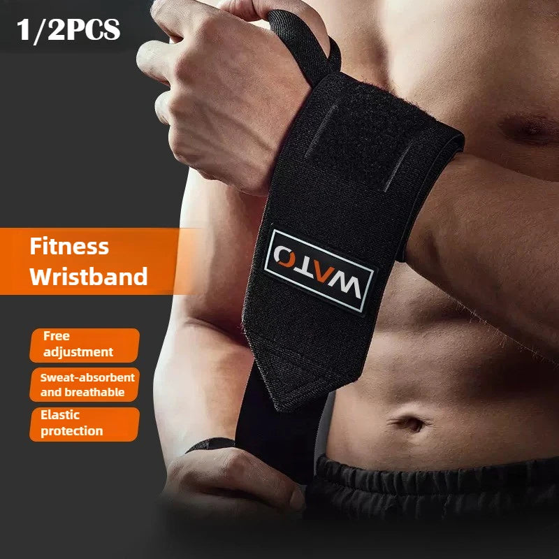 1/2Pcs Premium Gym Wrist Brace Adjustable Compression Wristbands for Unisex Weightlifting Powerlifting Sports Protective Gear