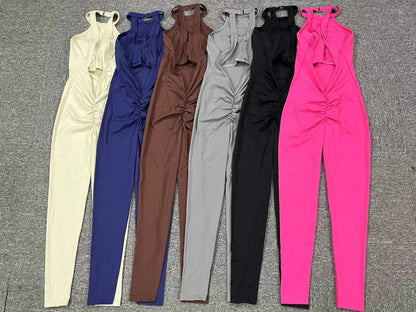 Women's Workout Coffee Jumpsuit