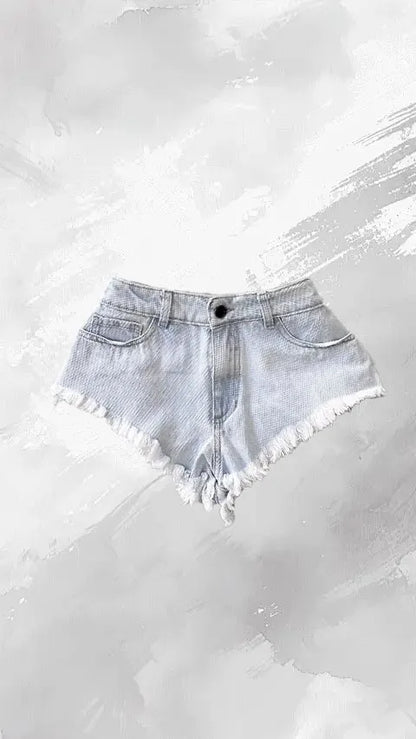 Street style British flag pattern women's shorts Y2k denim goth slim sexy fashionable and versatile low waist black denim shorts