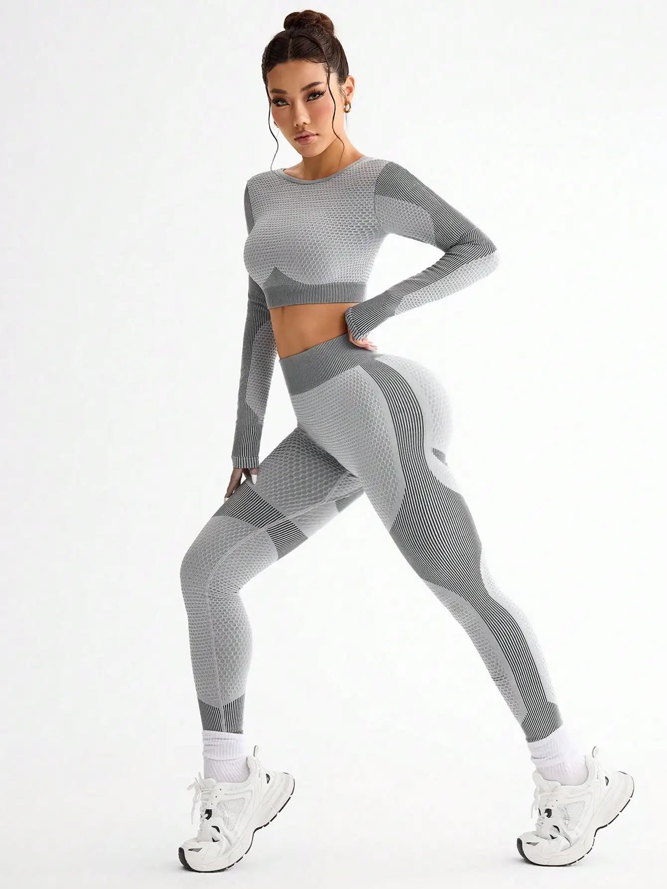 Apex Ritual – レディース シームレス ヨガセット 2点セット – ブラ＆レギンス