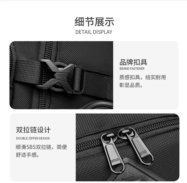 Ozuko Belly Bags Men's Chest Bag Outdoor Tactical One Shoulder Crossbody Bag High Capacity Waterproof Sports Bag For Man