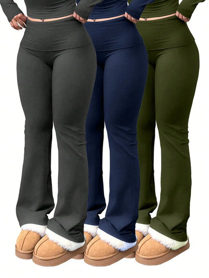 Women's Workout Wide-Leg High-Waist Yoga Pants