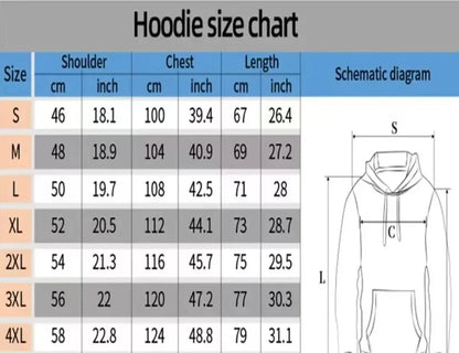 Women's Plus-size Hooded Sweatshirt Gothic Angel and Demon Pattern Autumn and Winter Fleece Streetwear Oversized Loose Casual