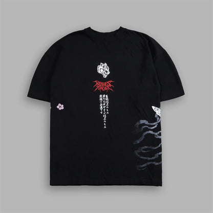 Men's Oversized Martial Arts Graphic Workout T-Shirt