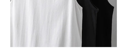 Dukeen 250G Heavyweight Men's Tank Tops 2024 New Summer Pure Cotton Sleeveless Shirt Man Sports Casual Basketball Vest