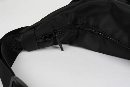 Shopper Nylon Shoulder Gothic Black Crossbody Messenger Tote Bags For Men Women's Hip Hop Techwear Satchel Waist Goth Postman