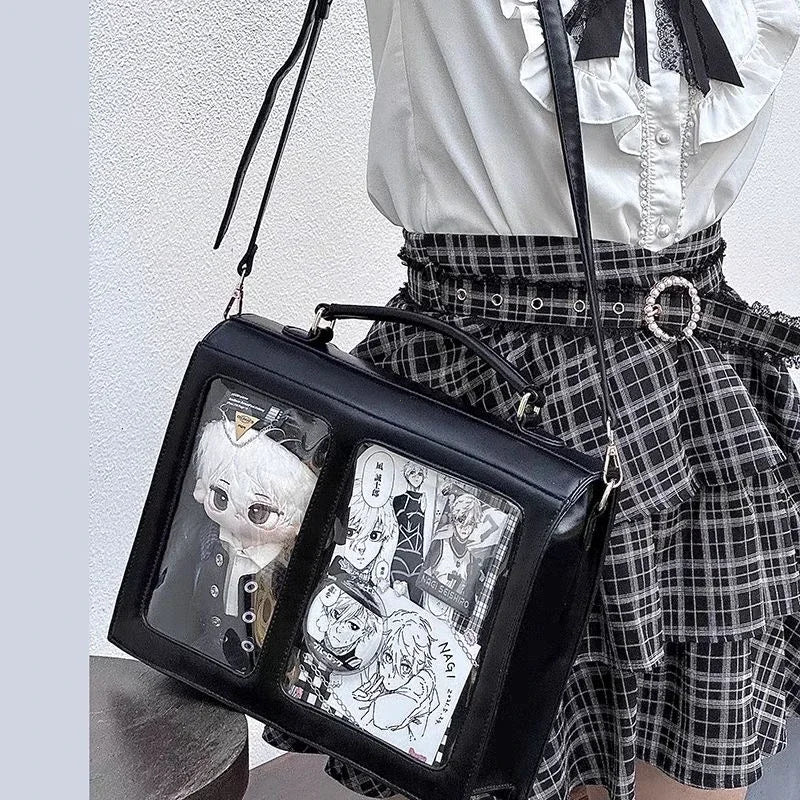 Niche Japanese Transparent Ita Bag Casual Large Capacity Girl Shoulder - APEX RITUAL unisex bags