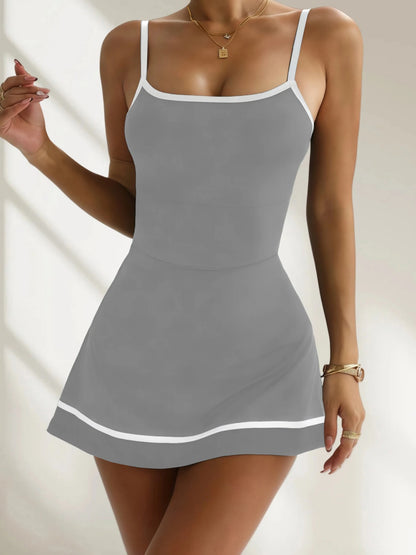 Women's Color-Block Tennis Mini Dress