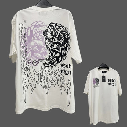 Apex Ritual – アニメプリント メンズクルーネックTシャツ – ゆったりカジュアル フィットネストレーニング コットンTee