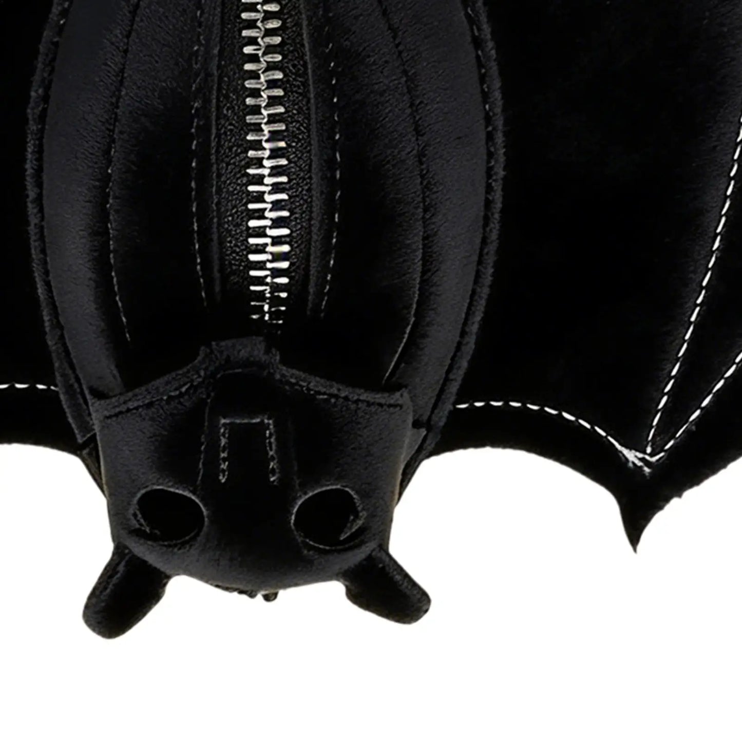 Coin Purse PU Leather Bat Gothic Bag Keychain Change Purse with Foldable Wings for Outdoor Shopping Travel Work School Events