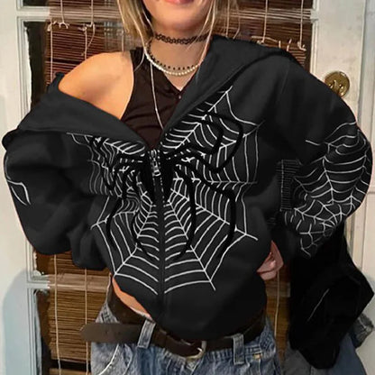 cross-border new Europe and the United States INS autumn and winter spider - APEX RITUAL women's hoodies & sweatshirts