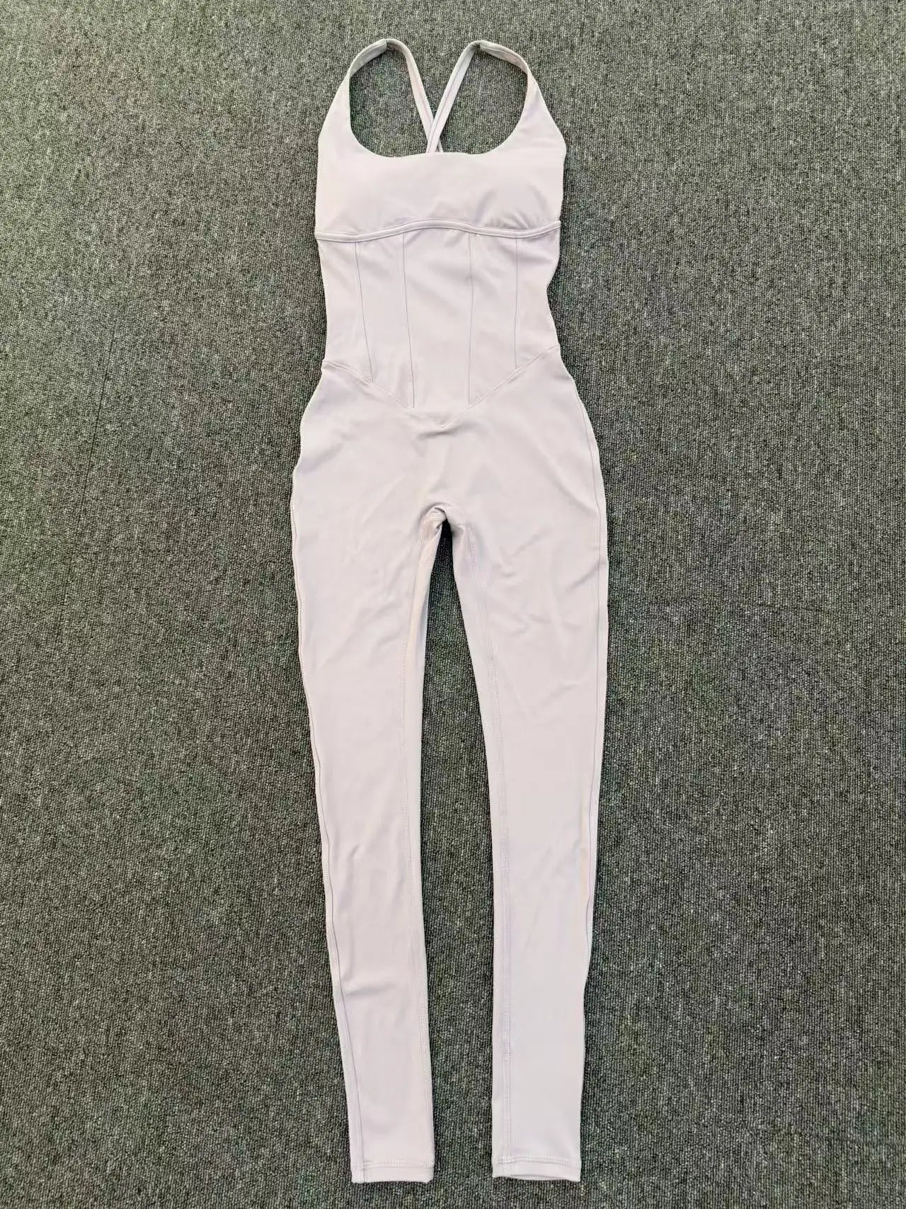 Women's Workout Backless Purple Jumpsuit