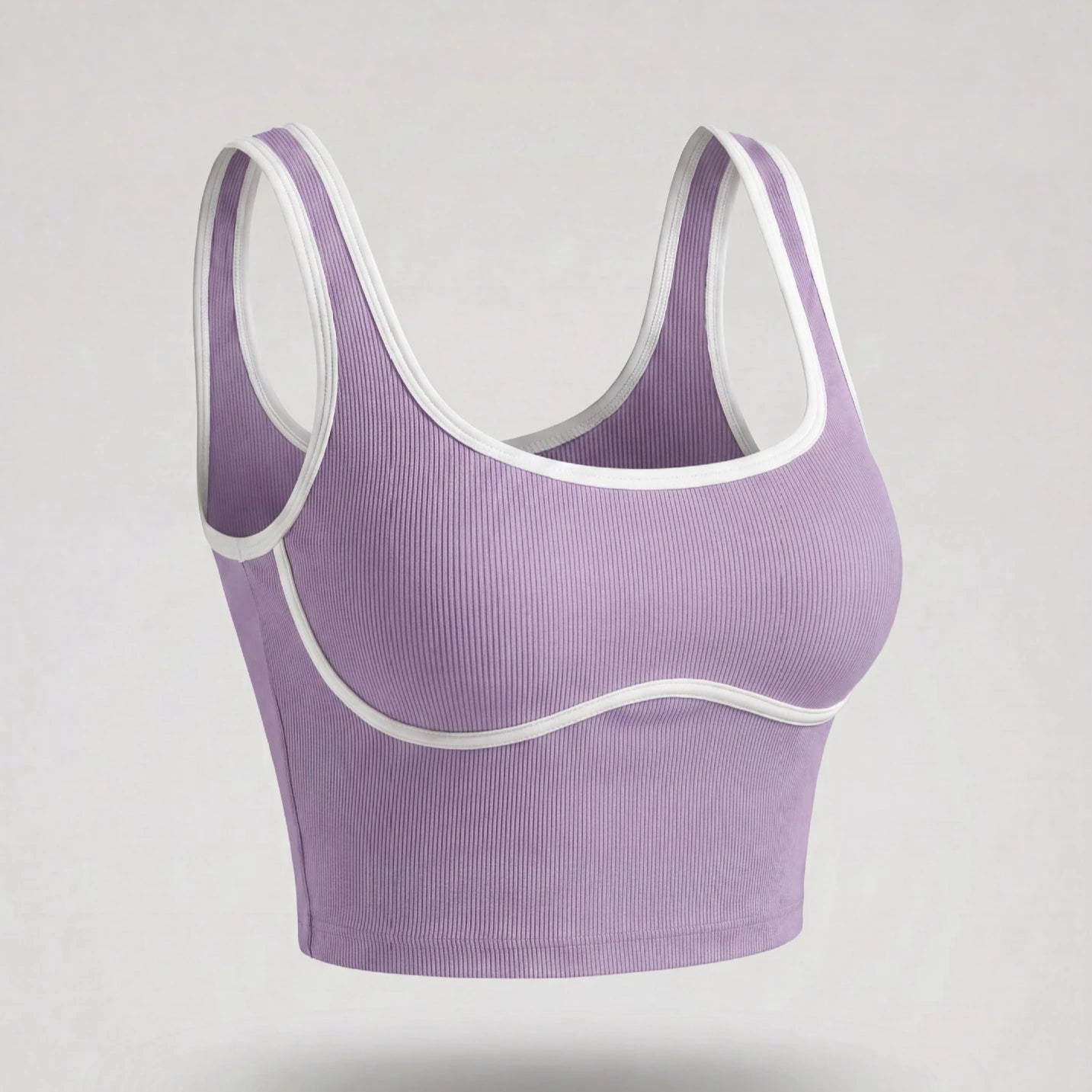Apex Ritual – Color Blocking Sports Vest Women – No-Wire Push Up Fitness Bra