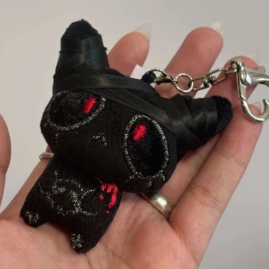 Halloween Horror Plush Keychain Creepy Bloody Monster Doll Goth Bag Charm - APEX RITUAL unisex bags